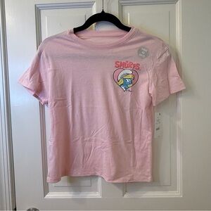Hybrid Apparel Pink Smurfs Kids Tee